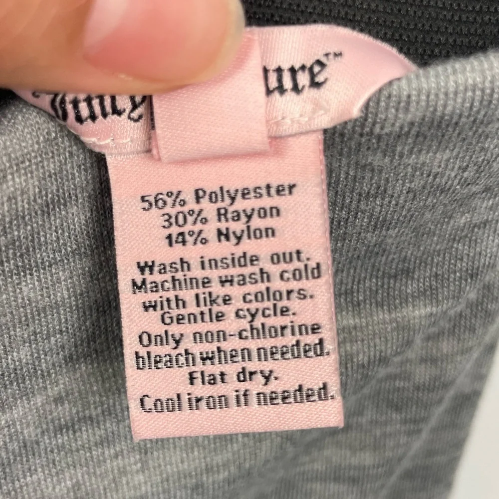 Juicy Couture Gray A-Line Retro Soft Knit Gray Jersey Skater Raw Hem‎ Skirt
